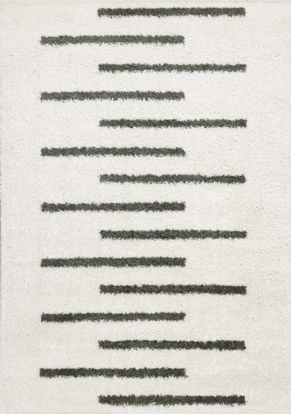 Carpette douce Taylor à motif de lignes - 7 pi 10 po x 10 pi 6 po