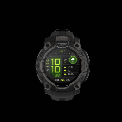 Garmin Instinct 3 Amoled Smartwatch 45 Mm - Spécifications Militaires Robustes 810, Boussole, Altimètre Barométrique | Montre Connectée Garmin Instinct 3 Amoled 45 Mm - Spécifications Militaires Robustes 810, Boussole,