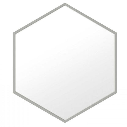 Miroir Zona de 28 po argenté