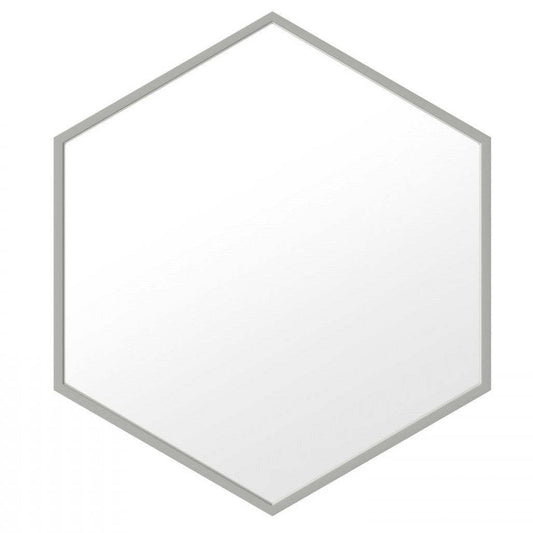 Miroir Zona de 28 po argenté