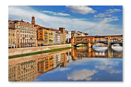 Florence, Italie 28x42 Cadre d’art mural et panneau de tissu| Florence, Italie 28 po x 42 po : Cadre d'art mural et panneau de tissu|D44GQ4N0