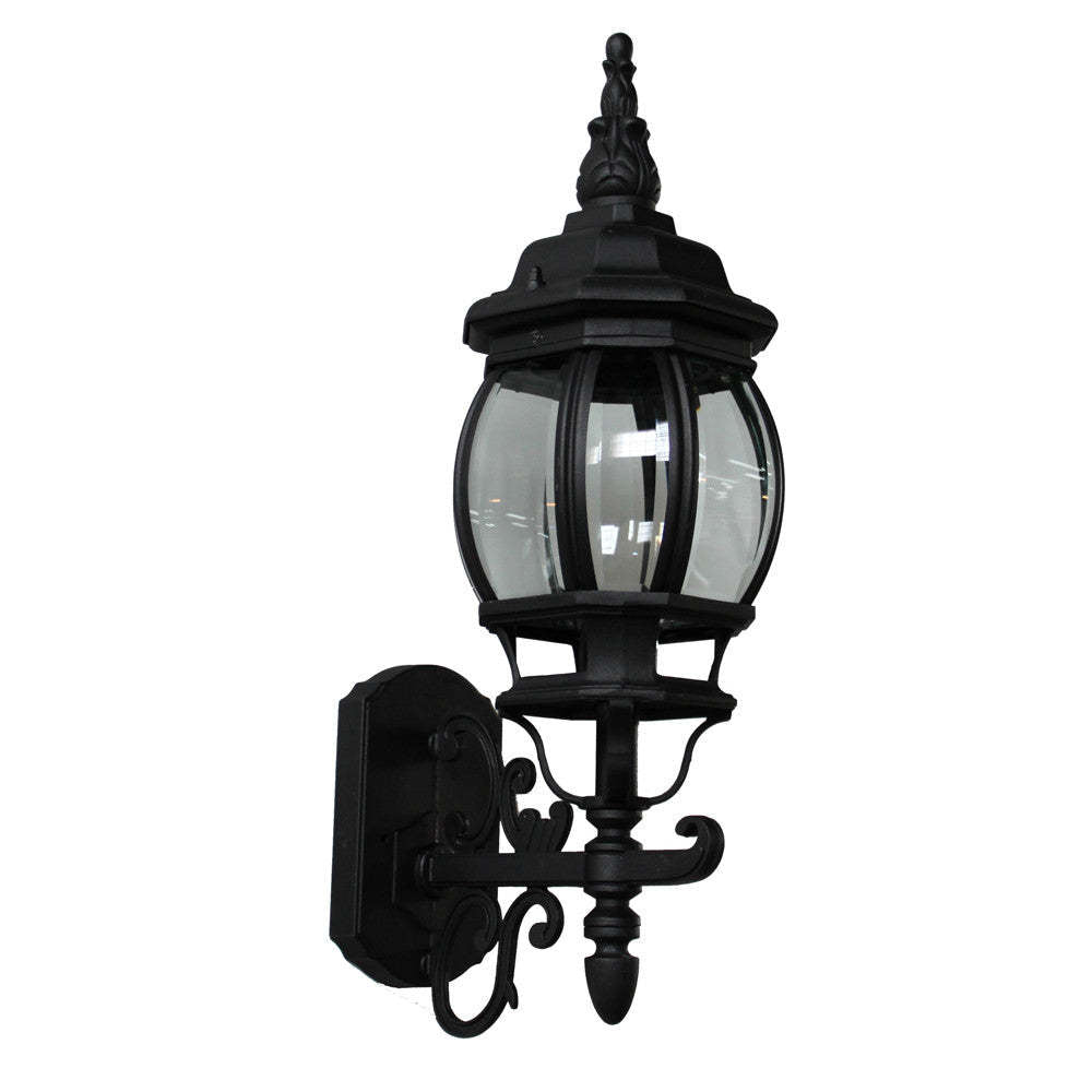 Classico 1-Light Black Outdoor Wall Light III | Applique murale III Classico noire à 1 ampoule pour l'extérieur | D06HOTA1
