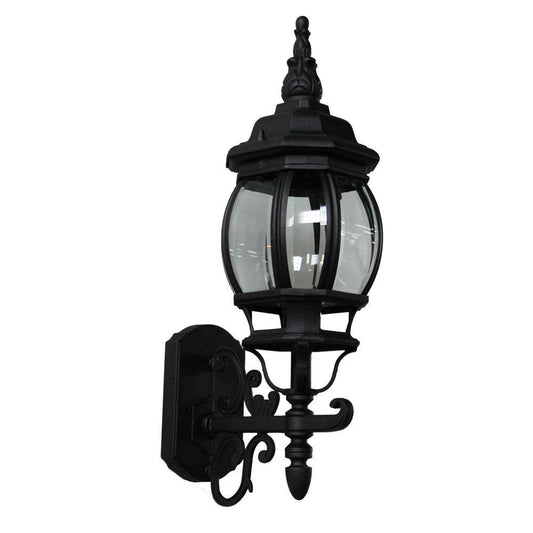 Classico 1-Light Black Outdoor Wall Light III | Applique murale III Classico noire à 1 ampoule pour l'extérieur | D06HOTA1
