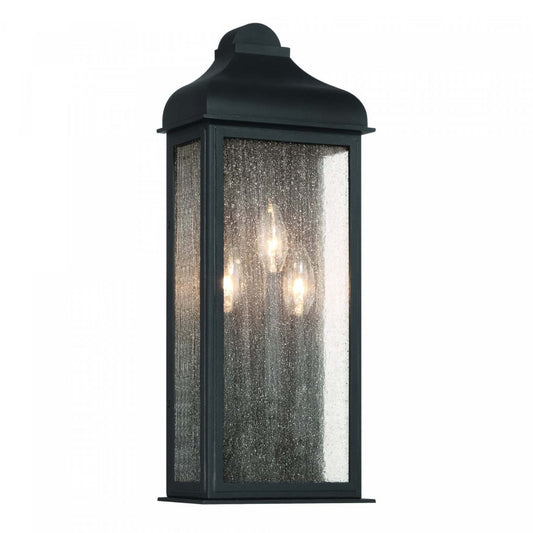 Madrid 3 Light Outdoor Wall Sconce, Black Lamp | Applique Murale D’exterieur Madrid A 3 lampes, Noir