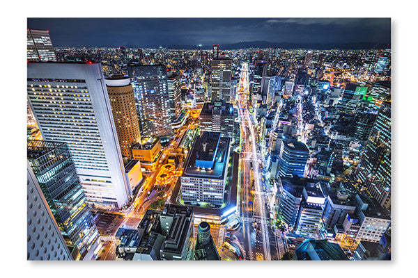 Cadre d’art mural et panneau de tissu Osaka 28x42| Osaka 28 po x 42 po : Cadre d'art mural et panneau de tissu|D44G11GY