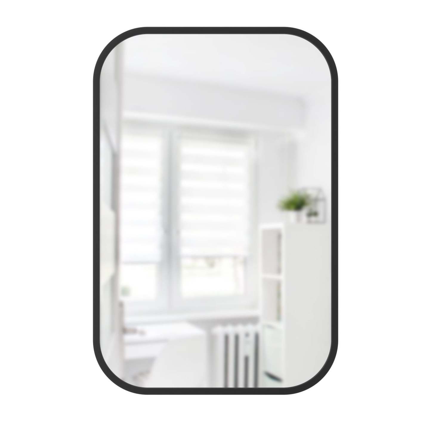 Miroir rectangulaire Hub de Umbra de 24 po x 36 po - noir