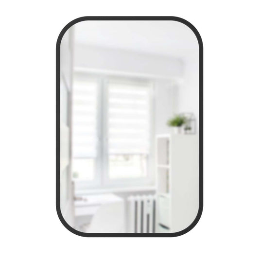 Miroir rectangulaire Hub de Umbra de 24 po x 36 po - noir