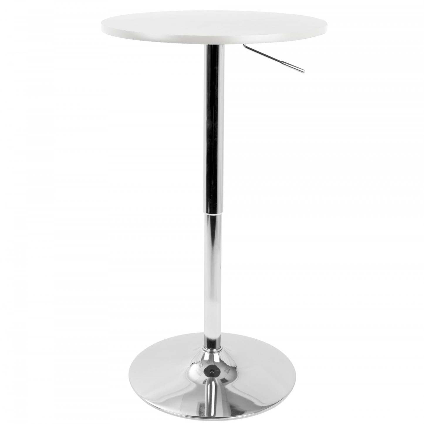 LumiSource Réglable Contemporain Bar Dining Pub Table - Blanc|Table réglable contemporaine pour bar, salle à manger ou pub - blanche