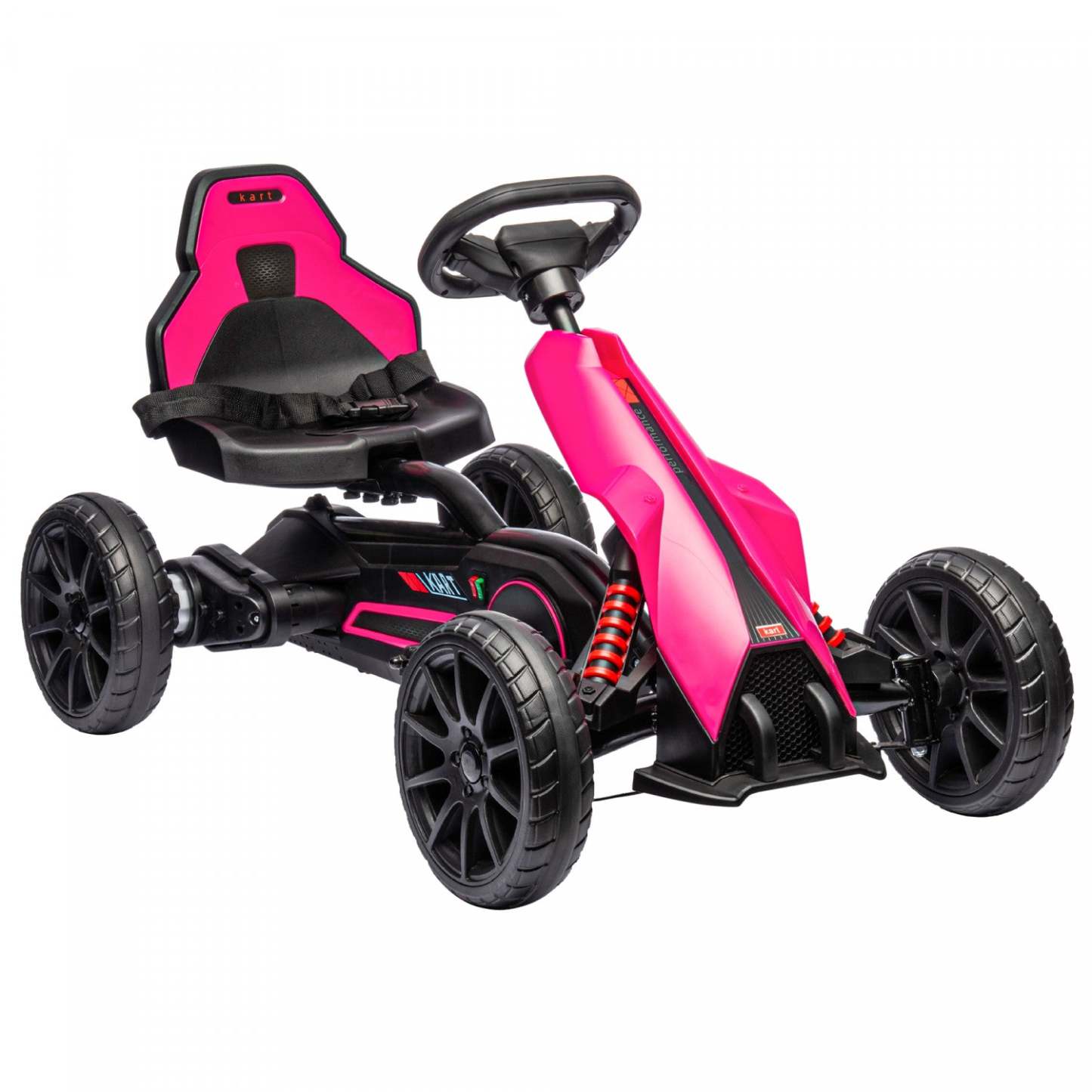 Aosom Kart Electrique, Voiture De Course Exterieure 12 V Pour Enfants, Avec Marche Avant Et Arriere,