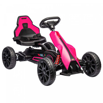 Aosom Kart Electrique, Voiture De Course Exterieure 12 V Pour Enfants, Avec Marche Avant Et Arriere,