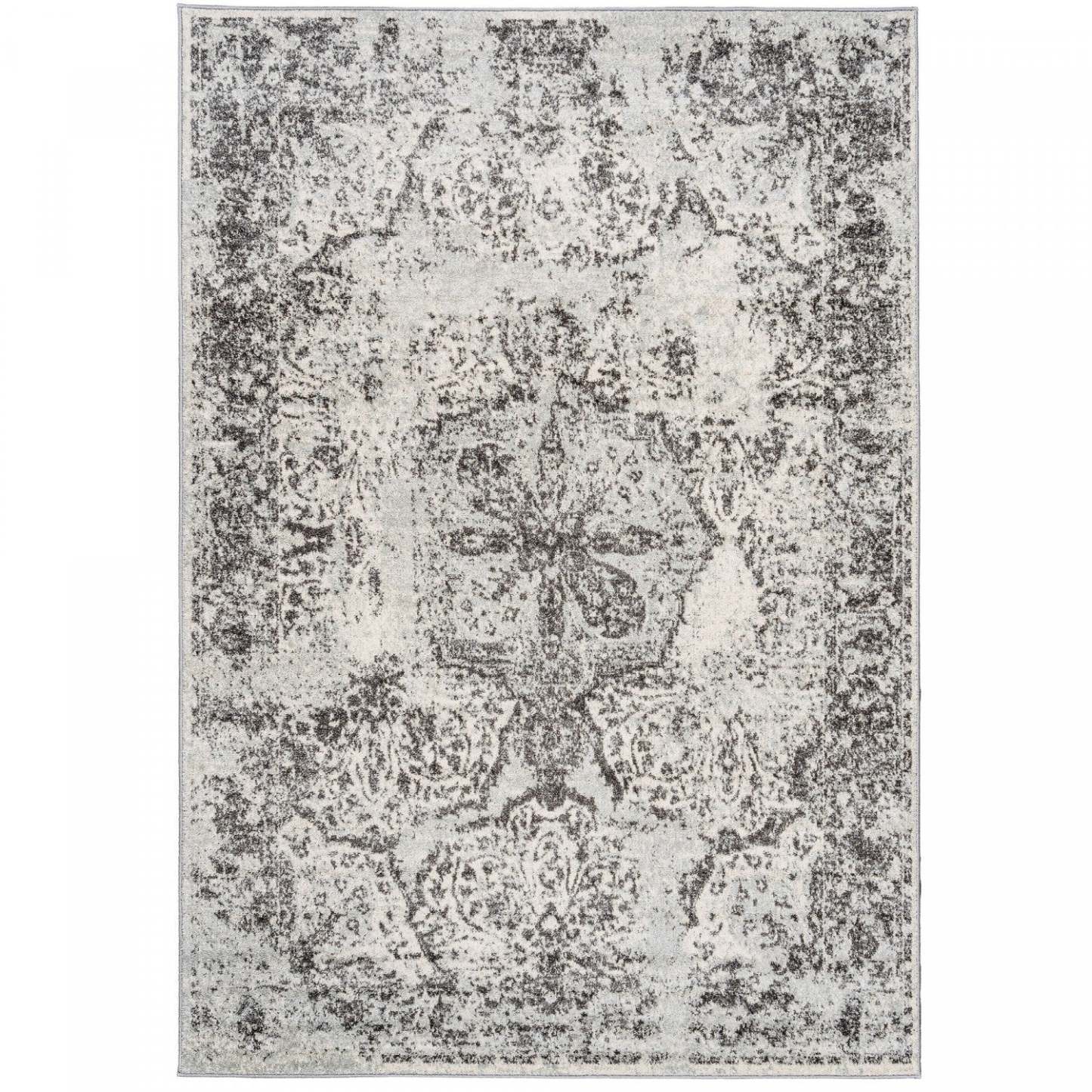 Tapis Roma Medallion Gris 5x8 | Carpette Roma Medallion grise 5 x 8 | D80GGSSK