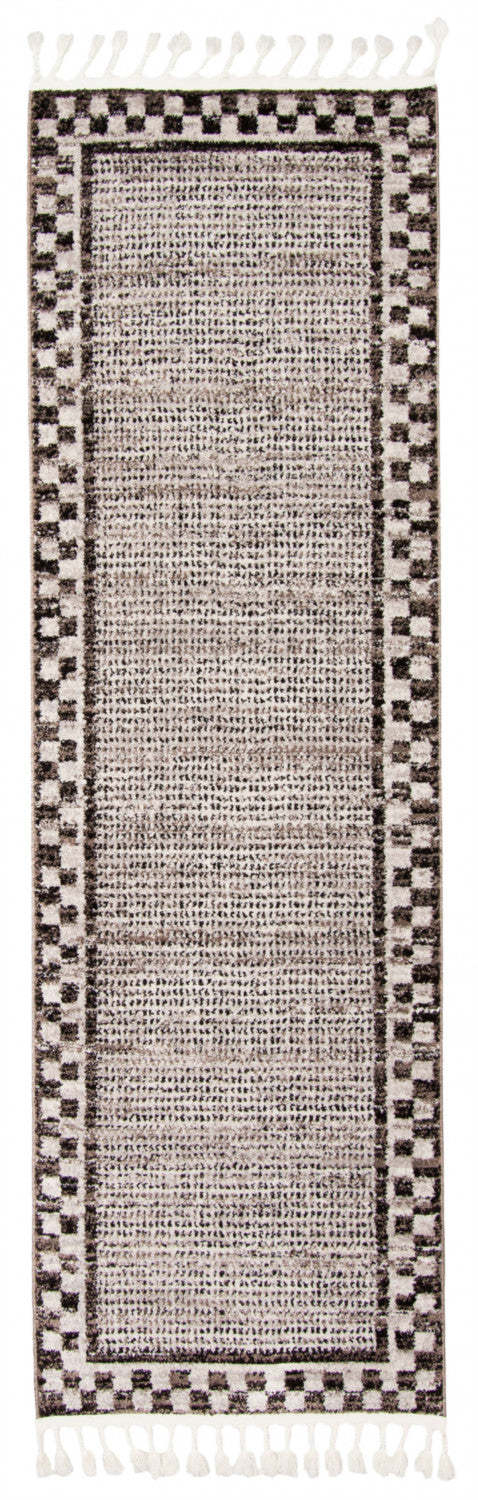 Tapis Vera Quattro ivoire/gris – 2'7 x 8'4| Carpette Vera Quattro ivoiregrise - 2 pi 7 po x 8 pi 4 po|D86FXM7I