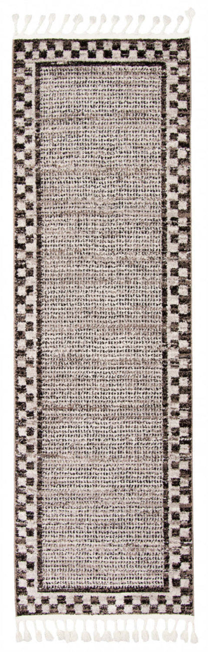 Tapis Vera Quattro ivoire/gris – 2'7 x 8'4| Carpette Vera Quattro ivoiregrise - 2 pi 7 po x 8 pi 4 po|D86FXM7I