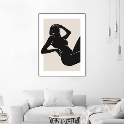 Untitled Canvas Framed Black 30x40 Wall Art|Œuvre d'art murale sur toile encadrée noire « Untitled » 30 x 40