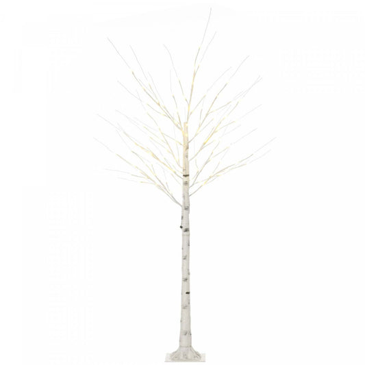 Homcom 6ft Artificiel Bouleau Blanc Pour Intérieur Couvert Extérieur|Homcom Bouleau Blanc Artificiel De 6 Ft Pour Intérieur Extérieur