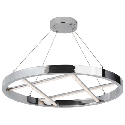 Dainolite Dante LED Chandelier 40w Chrome Poli Blanc Silicone Diffuseur Lampe|Lustre Dante de Dainolite en silicone blanc qui diffuse la lumière, avec fini chromé poli et ampoule à DEL de 40 W