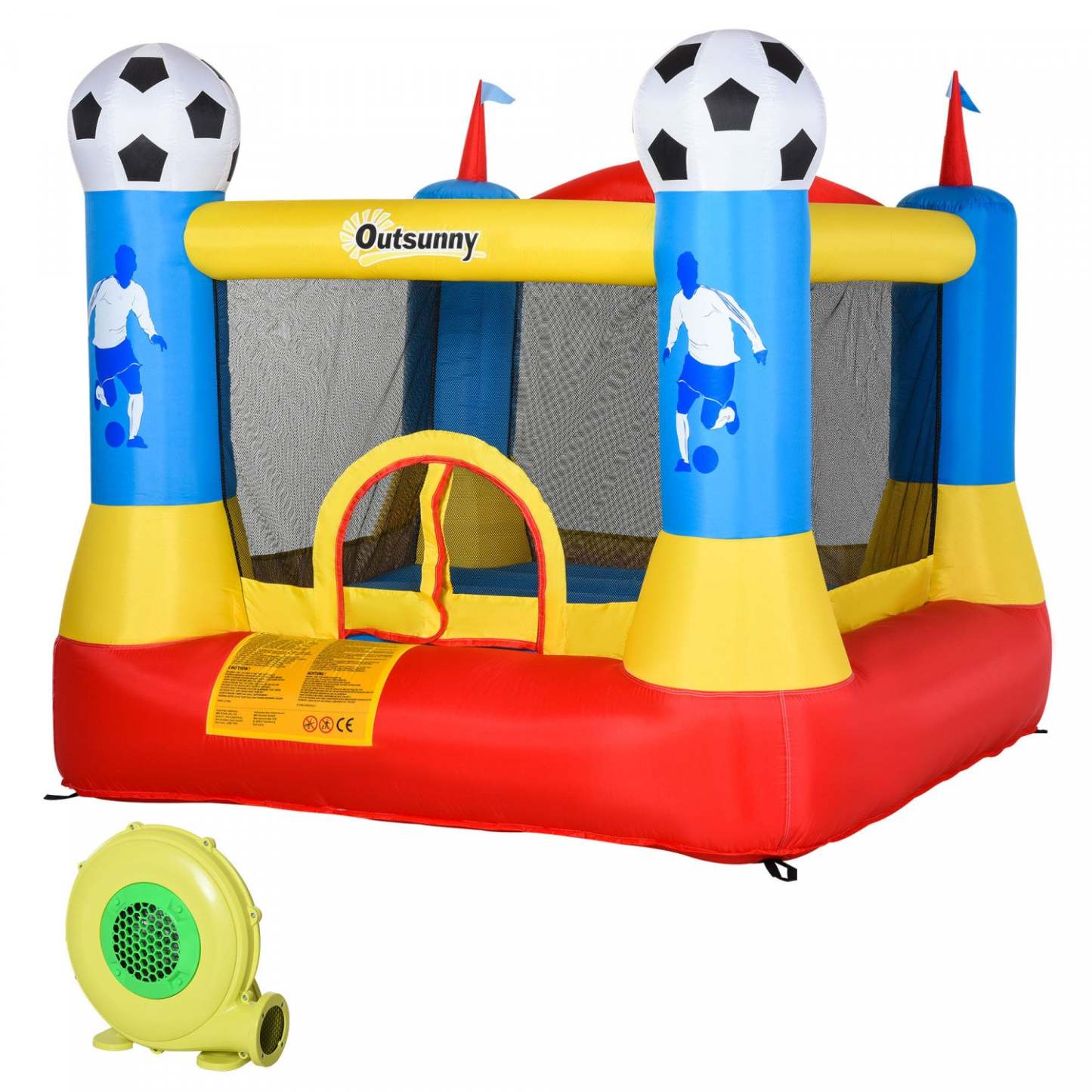Trampoline Gonflable Outsunny Kids Bounce Castle House avec gonfleur pour enfants âgés de 3 à 8 ans | Trampoline Gonflable Outsunny Château Gonflable Pour Enfants Avec Gonfleur Pour Enfants De 3 À 12 Ans