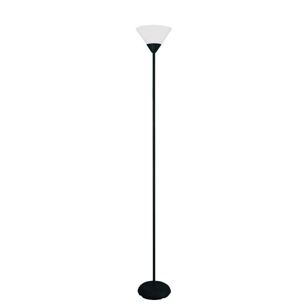 Simple Designs 1 Light Stick Torchiere Lampadaire|Lampe à pied torchère Elegant Designs à 1 ampoule avec pied mince|D21BUYHU