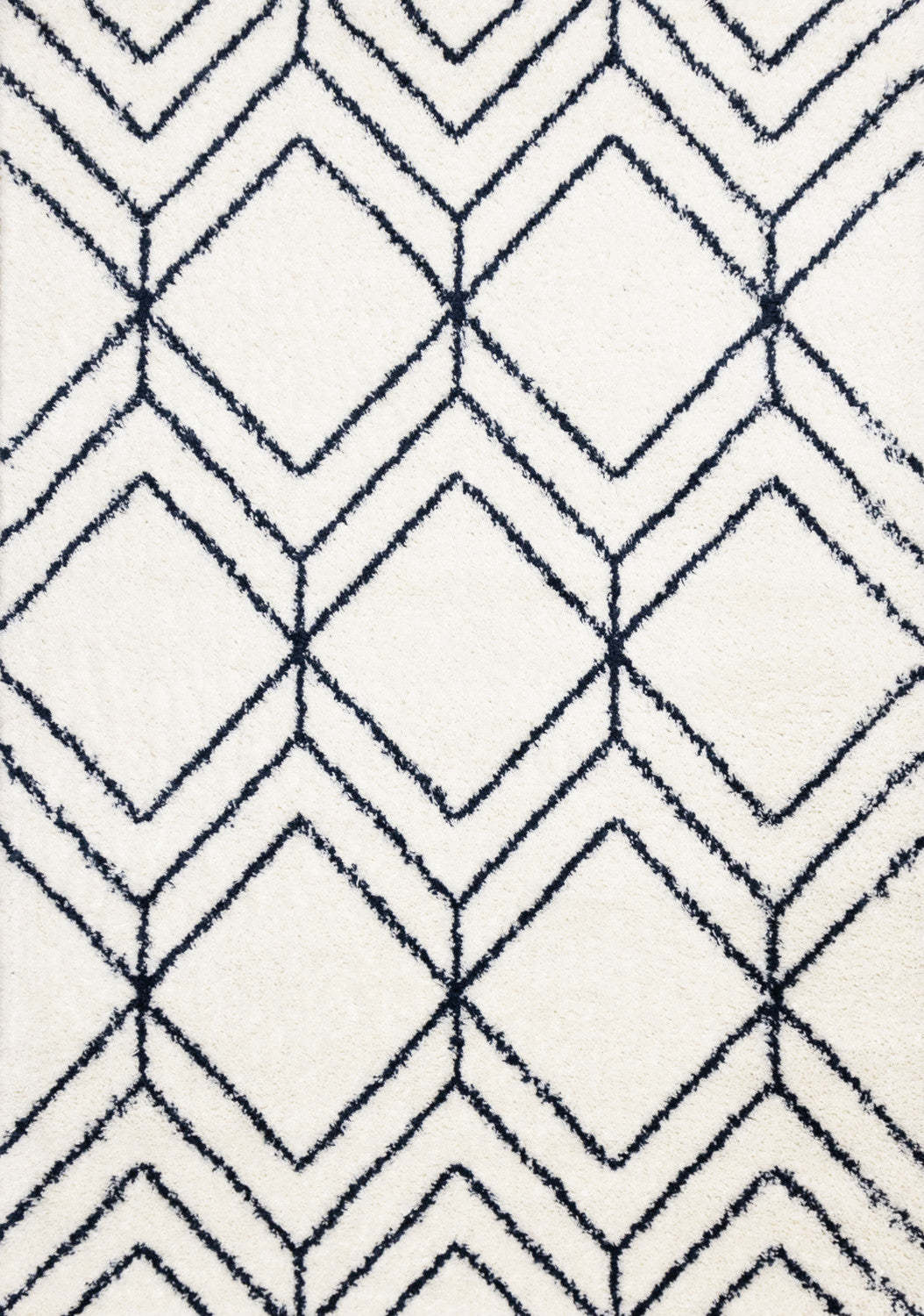 Taylor Diamonds Shag Area Rug - 7'10 x 10'6|Carpette à poil long Taylor à motif de diamants - 7 pi 10 po x 10 pi 6 po