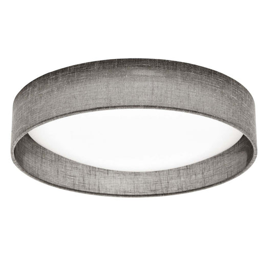 Dainolite Cfled Flush Mount 15 Grey Shade Lamp|Plafonnier affleuré Cfled de Dainolite de 15 po avec abat-jour gris