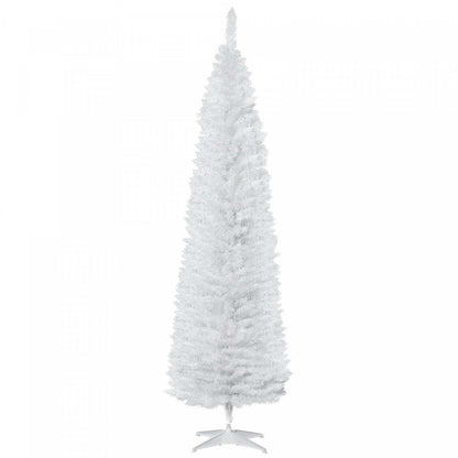 Homcom Arbre De Noël Artificiel Crayon De 7 Pieds Avec Branches Réalistes|Homcom Arbre De Noël Artificiel Mince De 7 Pieds 499 Branches