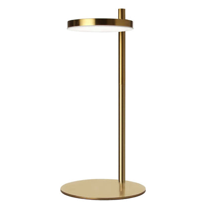 Dainolite Fia 1 Light LED Table Lamp Aged Brass|Lampe de table Fia de Dainolite avec finition en laiton vieilli et 1 ampoule à DEL