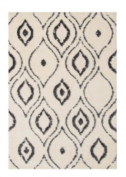 Gael Ivory Shag 7'10 x 10'0 Area Rug|Carpette à poil long Gael ivoire 7 pi 10 po x 10 pi 0 po|D86FKH5Q