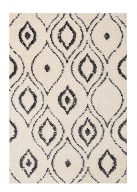 Gael Ivory Shag 7'10 x 10'0 Area Rug|Carpette à poil long Gael ivoire 7 pi 10 po x 10 pi 0 po|D86FKH5Q