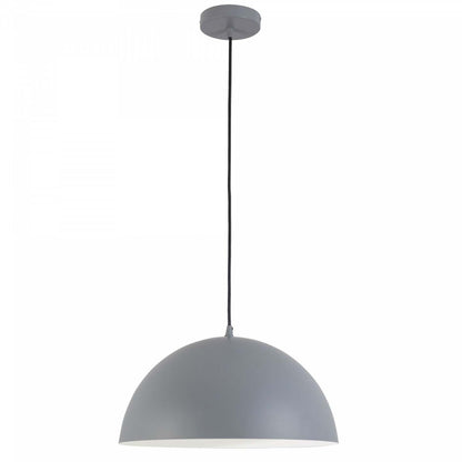 Dainolite Ofelia 1 Light Pendant Small Grey Lamp|Petit luminaire suspendu Ofelia de Dainolite avec finition grise et 1 ampoule