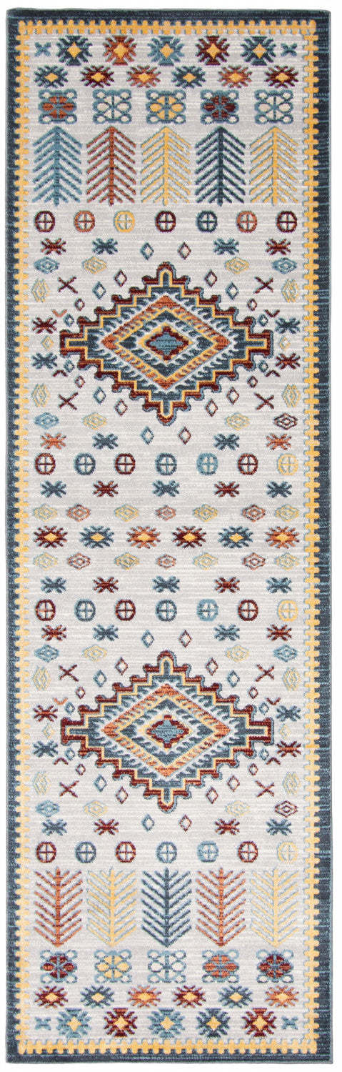 Tapis gris gypsy lavable en machine - 2'6 x 8'0|Carpette Gypsy grise lavable à la machine - 2 pi 6 po x 8 pi 0 po|D86FW52F