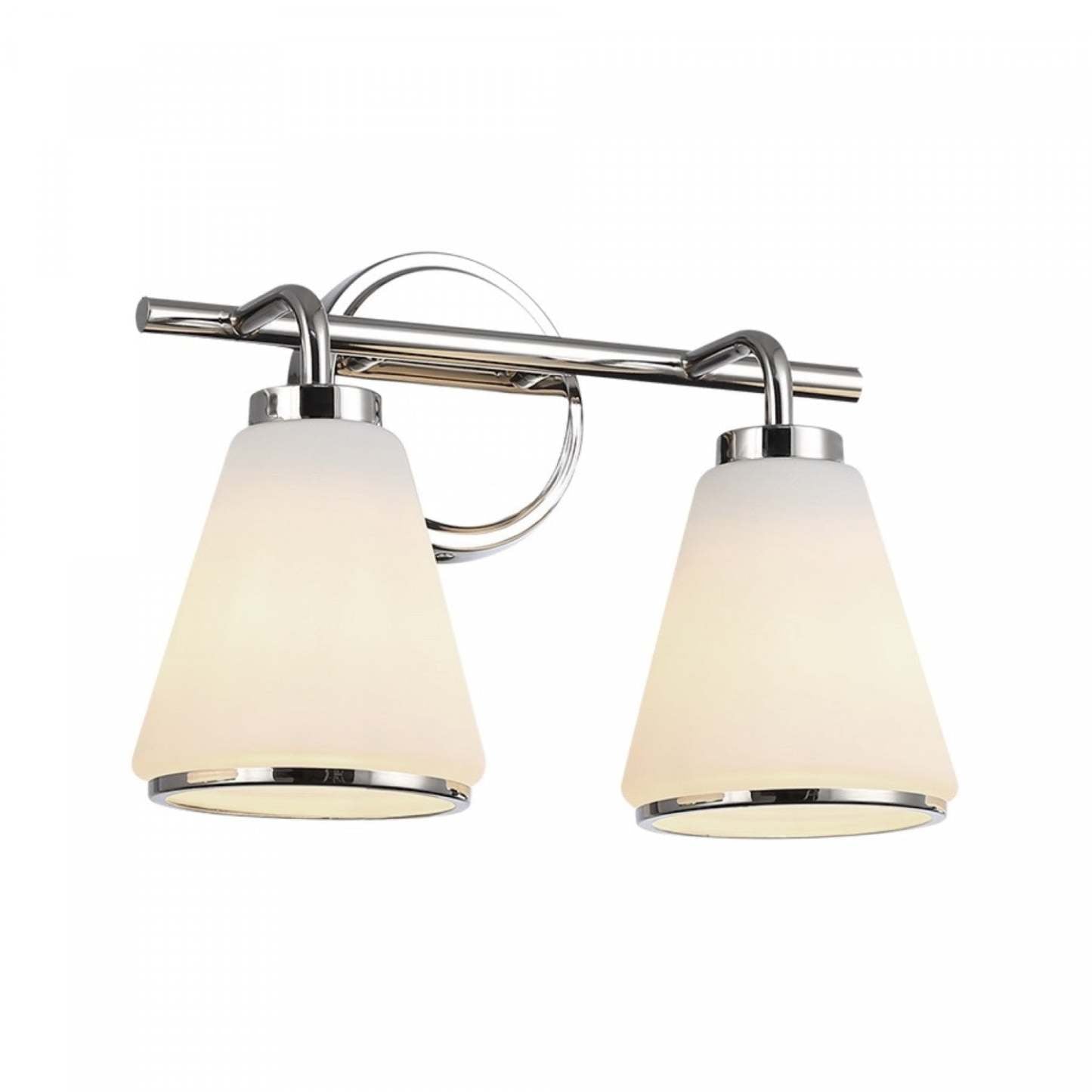 Meuble-lavabo Zoey A 2 lampes, Nickel Poli | Zoey 2 Light Bathroom Vanity, Polished Nickel Lamp