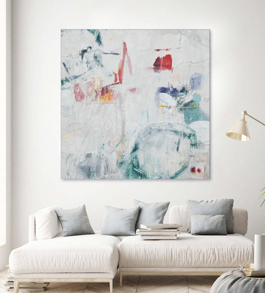 Œuvre d'art murale géante « Lullaby Wishes II » 54 x 54