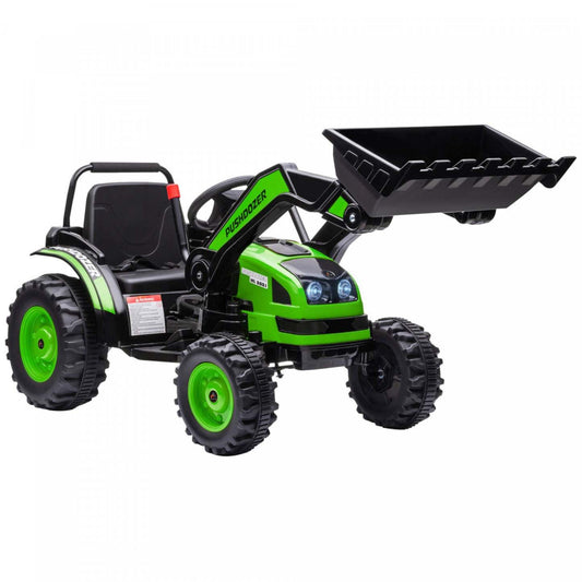 Aosom Kids Digger Powered Ride-On Excavator 6v Battery Powered Construction Tractor Music Phare |Aosom Voiture Électrique 6v Alimentée Par Batterie, Tracteur De Construction, Phare, Musique, Avance