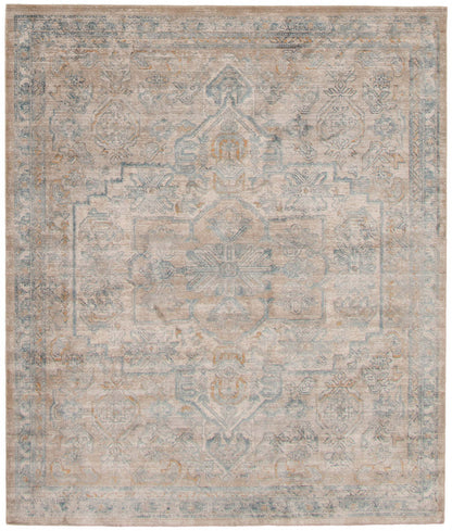 Baina Heriz Beige-Grey Area Rug - 6'7 x 9'10|Carpette Baina Heriz beige-gris - 6 pi 7 pox 9 pi 10 po| D2CMT3JP