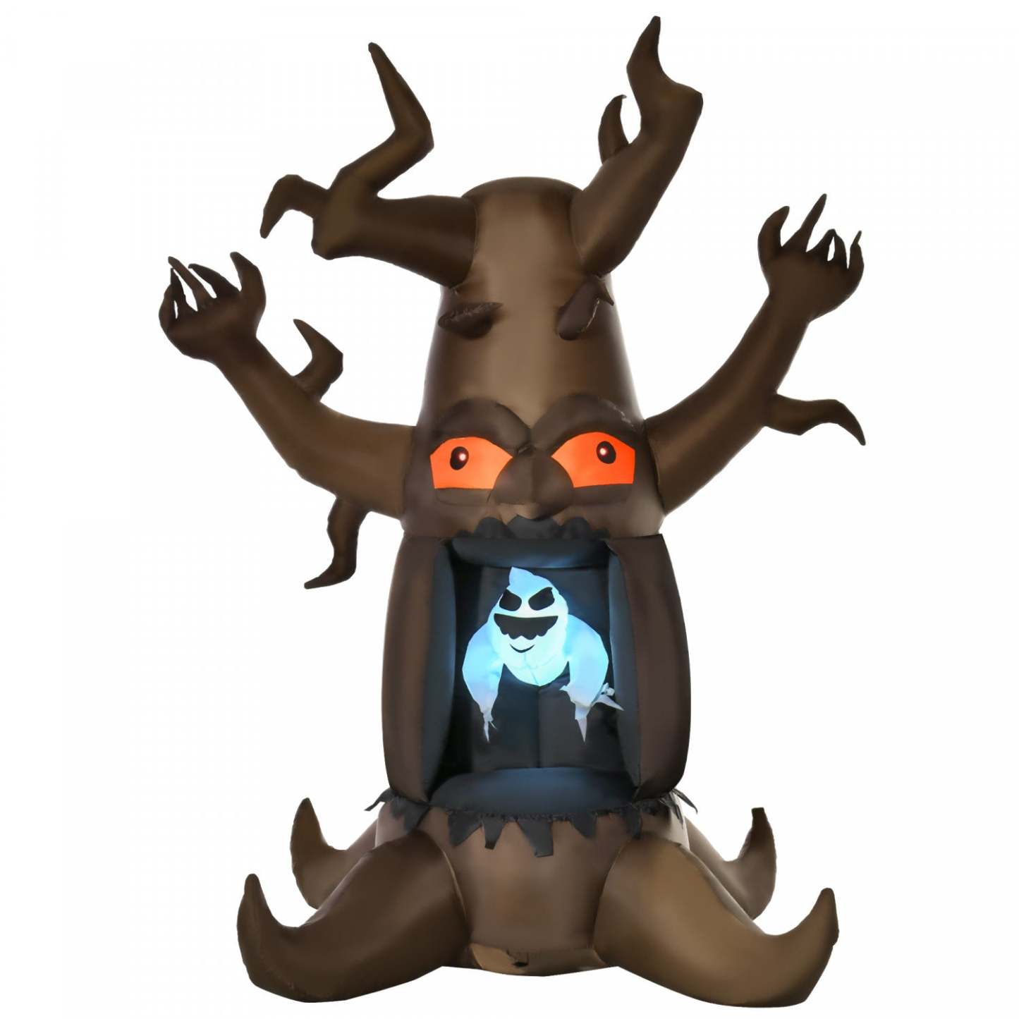 Homcom Fantôme gonflable de 2,4 m (8 pi) sorti d'un arbre mort | Décoration d'Halloween gonflable Homcom