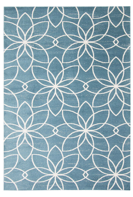 Tapis Terali Turquoise lavable en machine - 3'0 x 5'0|Carpette Terali turquoise lavable à la machine - 3 pi 0 po x 5 pi 0 po|D86FZBNG