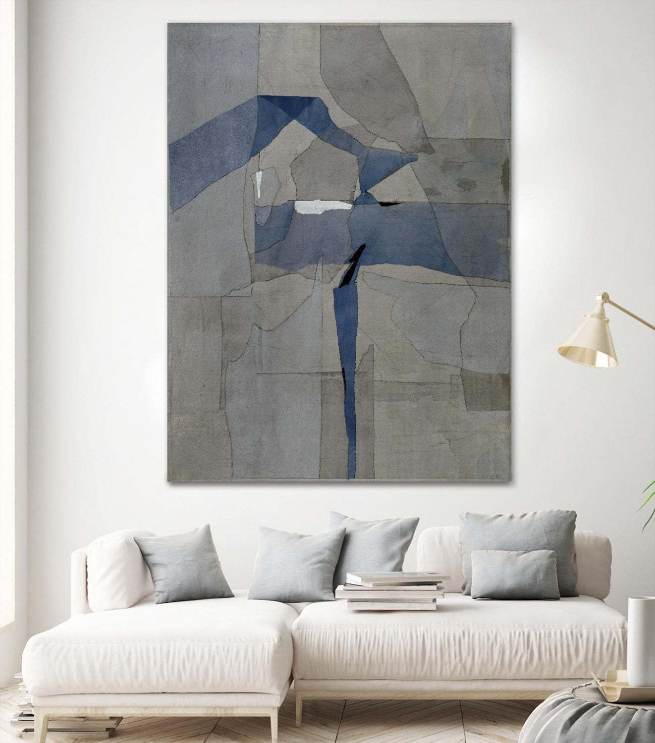 Œuvre d'art murale géante « Survivor Puzzle » 72 x 54