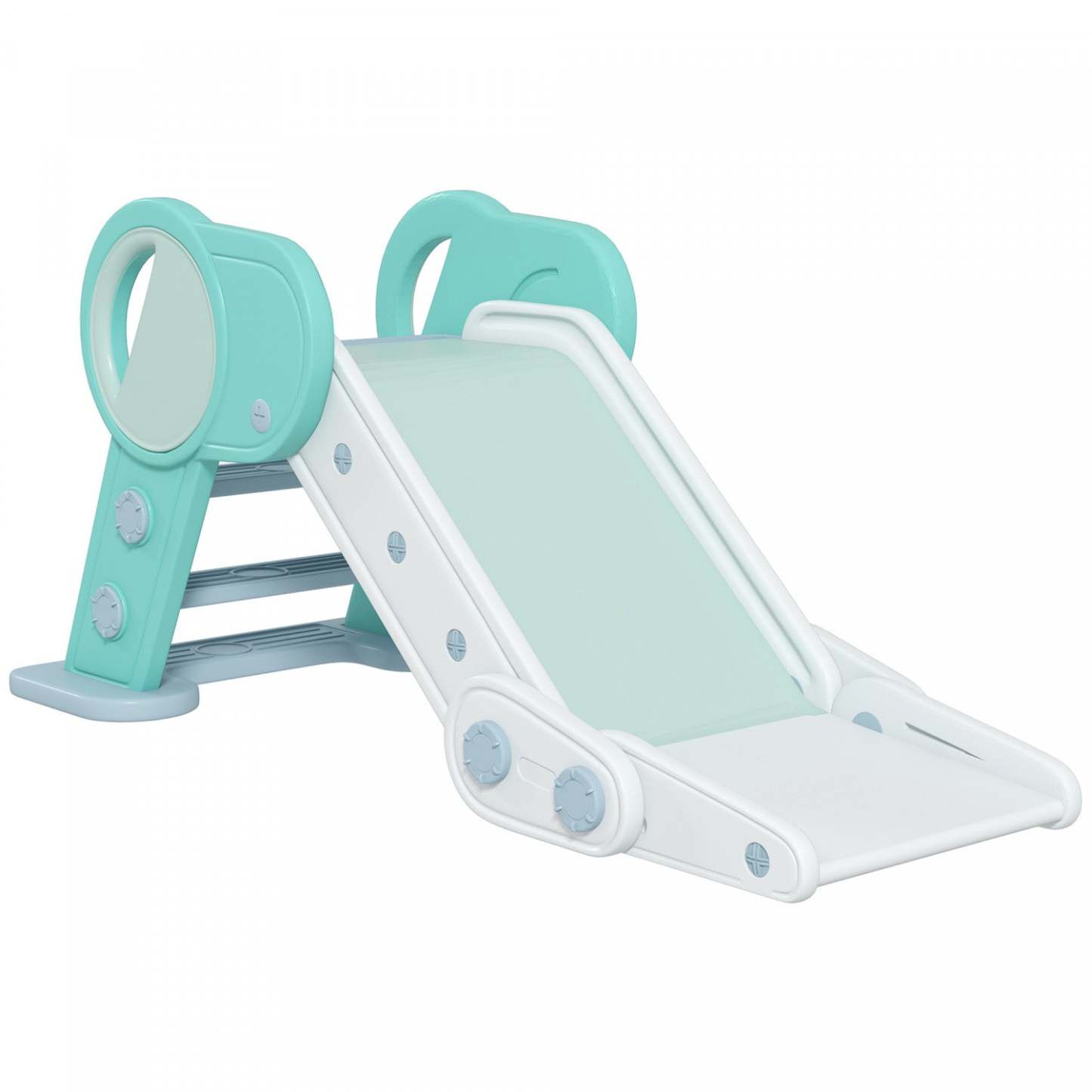 Qaba Toboggan D'intérieur Pliable Pour Enfants Pour Garçons Et Filles De 1,5 À 3 Ans, Vert