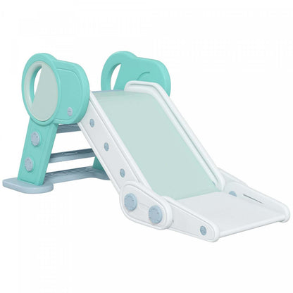 Qaba Toboggan D'intérieur Pliable Pour Enfants Pour Garçons Et Filles De 1,5 À 3 Ans, Vert