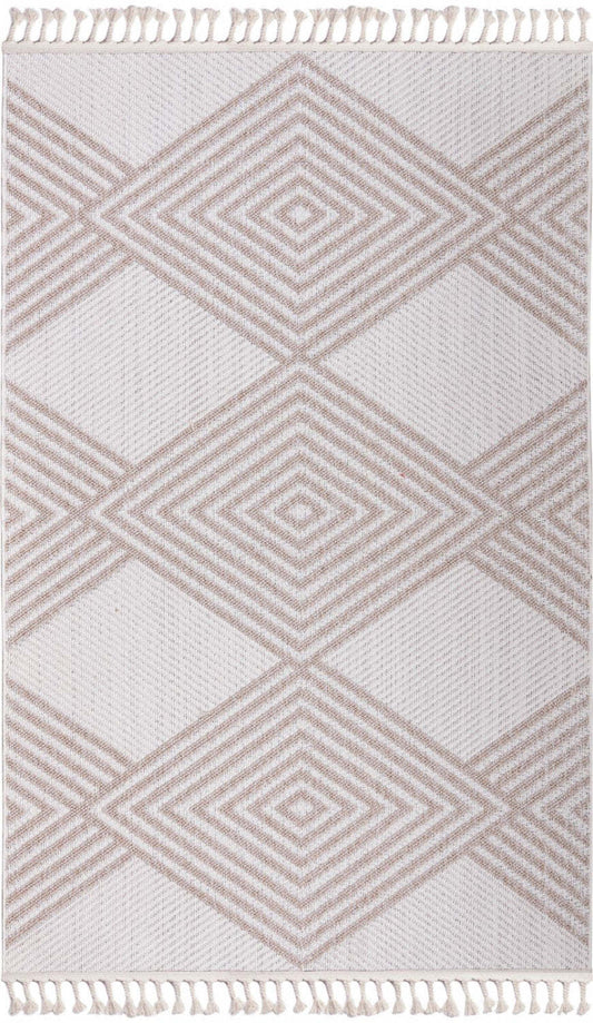 Tapis intérieur/extérieur blanc Athena - 7,6 X 10,6 | Tapis Blanc D'intérieur/Extérieur Athena - 7.6 X 10.6