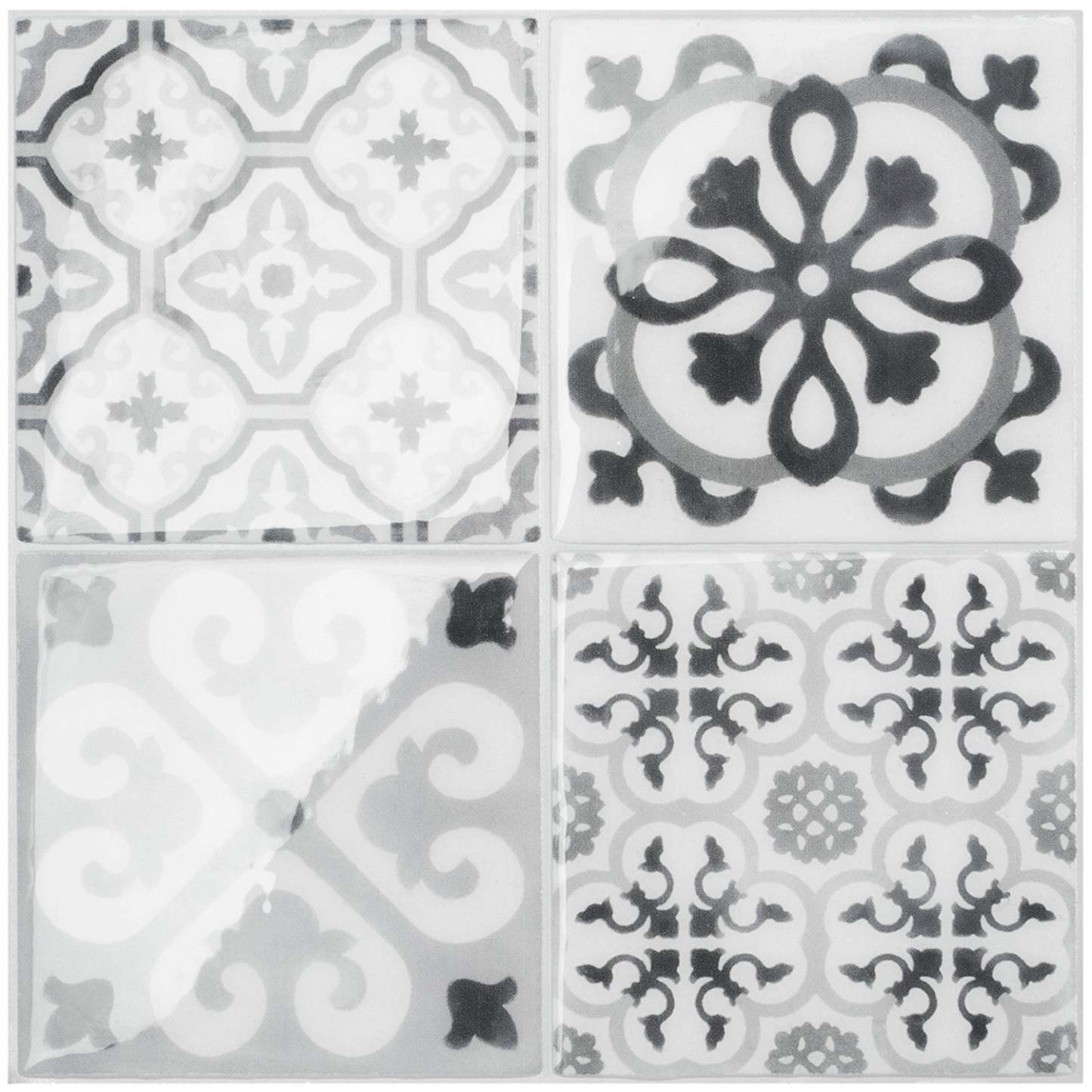 Smart Tiles peler et coller 4 feuilles 9 x 9 dosseret - Vintage Bartoli