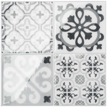 Smart Tiles peler et coller 4 feuilles 9 x 9 dosseret - Vintage Bartoli
