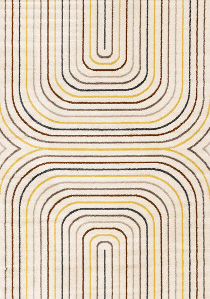 Tapis Marley Multi-Color Double Rainbow Area - 7'10 x 10'6|Carpette Marley multicolore à 2 arcs-en-ciel - 7 pi 10 po x 10 pi 6 po