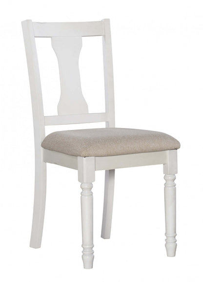 Willow White Fabric Accent Dining Chair - Ensemble de 2|Chaise d'appoint de salle à manger Willow en tissu blanc - ensemble de 2