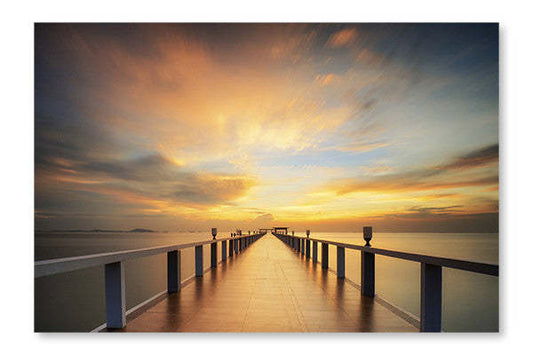 Cadre mural et panneau en tissu Wooded Bridge 24x36 | Wooded Bridge 24 po x 36 po : Cadre d'art mural et panneau de tissu | D44GQ8KQ