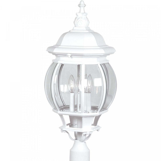 Applique murale extérieure blanche à 4 lumières Classico | Applique murale Classico blanche à 4 ampoules pour l'extérieur | D06H7KEO