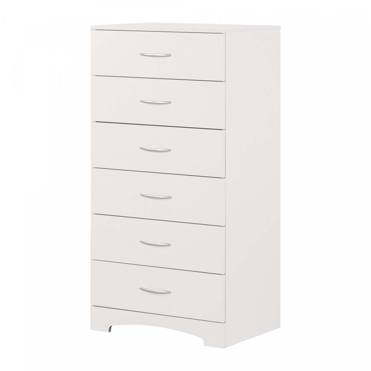 Commode 6 tiroirs Step One - Blanc pur | Commode 6 tiroirs Step One - Blanc massif