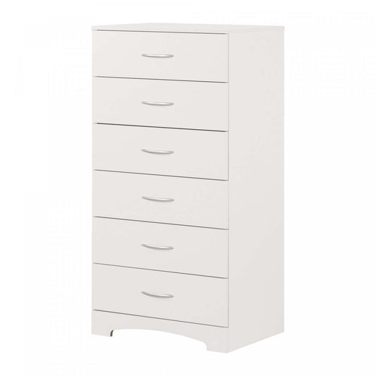 Commode 6 tiroirs Step One - Blanc pur | Commode 6 tiroirs Step One - Blanc massif