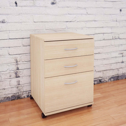 Classeur à 3 tiroirs Nordika - Érable naturel | Classe Nordika à 3 tiroirs - érable naturel | D08HSBXT