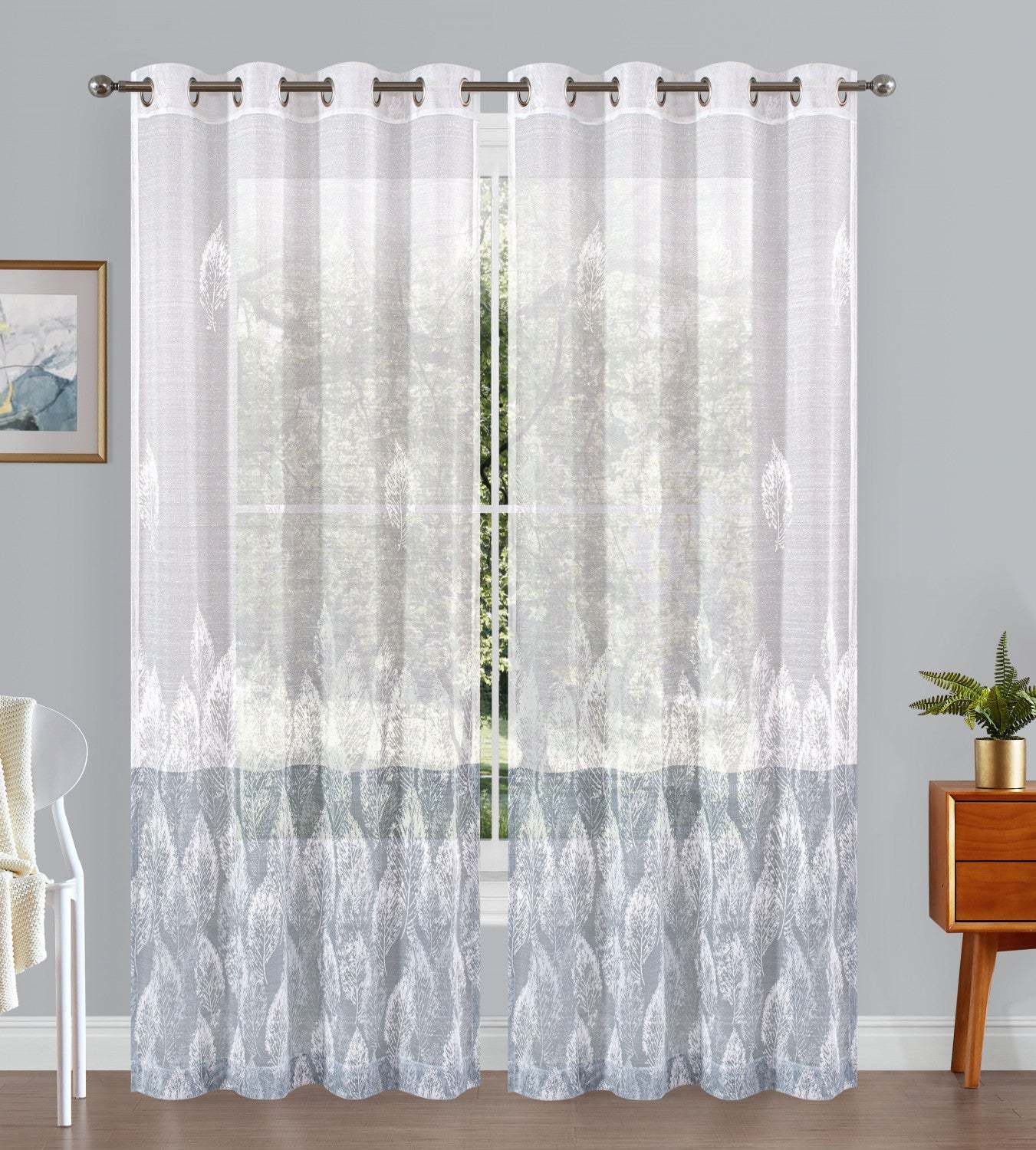 Stubai Paire de panneaux multicolores à œillets - 54X84|Paire de panneaux de rideaux multicolores à oeillets Stubai - 54X84|D258KTZE